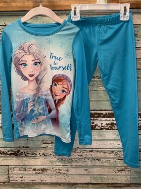 Girls Blue 'True to Yourself' Frozen 2 Pajama Set